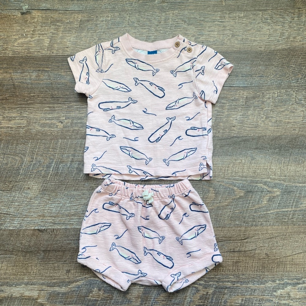 Old navy baby girl set SZ 6-12 months